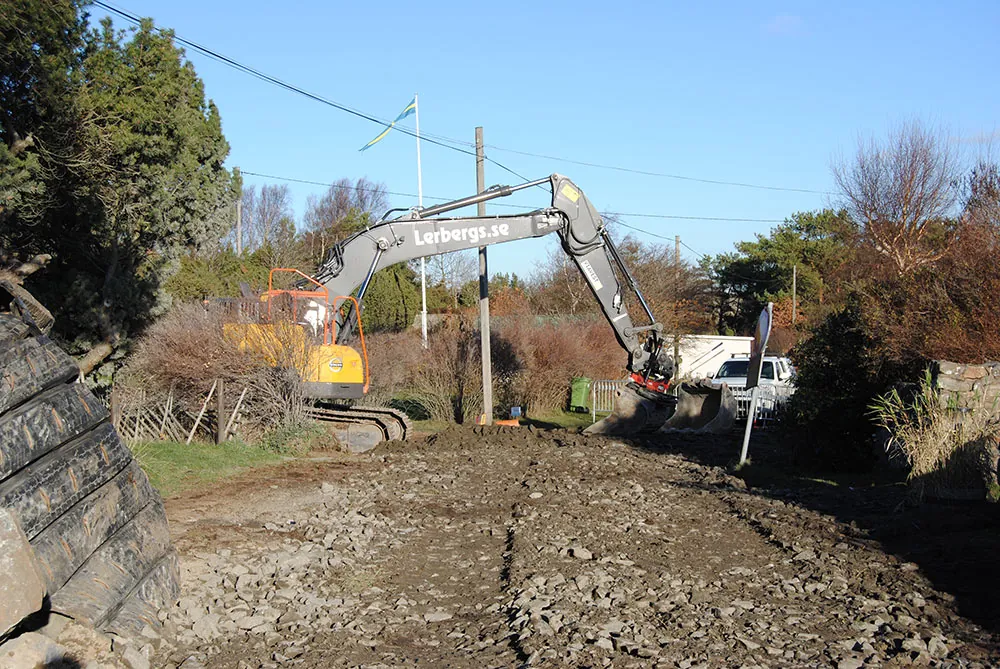 Schaktarbete och rörläggning vid VA-sanering i Göteborg – Lerbergs Entreprenad